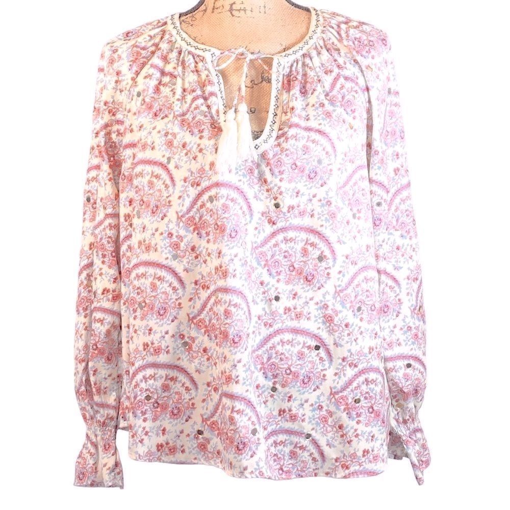 Anthropologie Manoush Mirror Poet Blouse